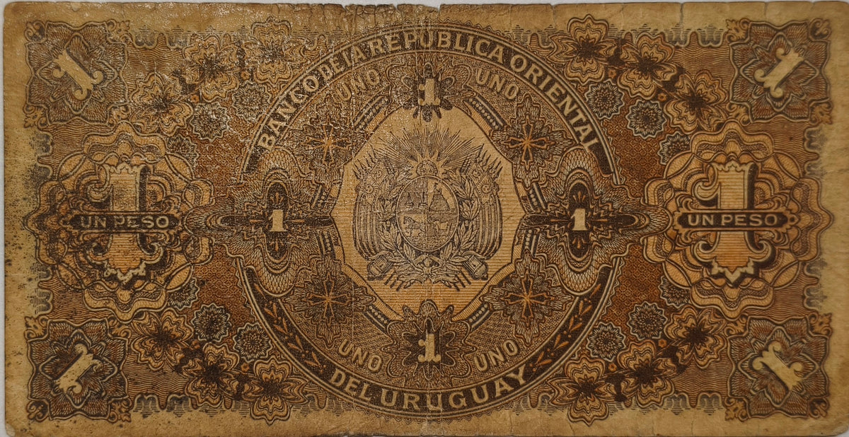 Uruguay - 1896 - 1 Peso - 2.III.11 - Banco de La Republica Oriental del Uruguay