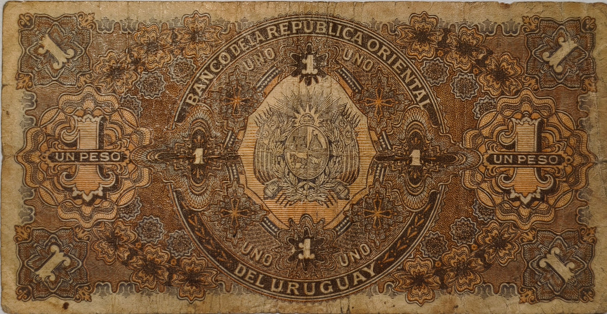Uruguay - 1896 - 1 Peso - 2.III.10 - Banco de La Republica Oriental del Uruguay