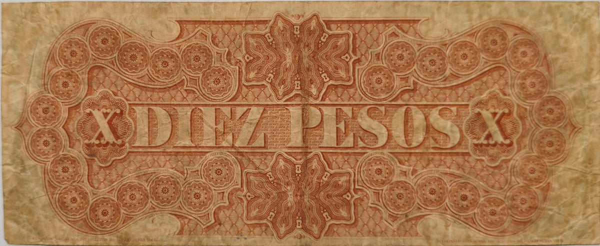 Uruguay - 1867 - 10 Pesos - Serie C - Banco Oriental