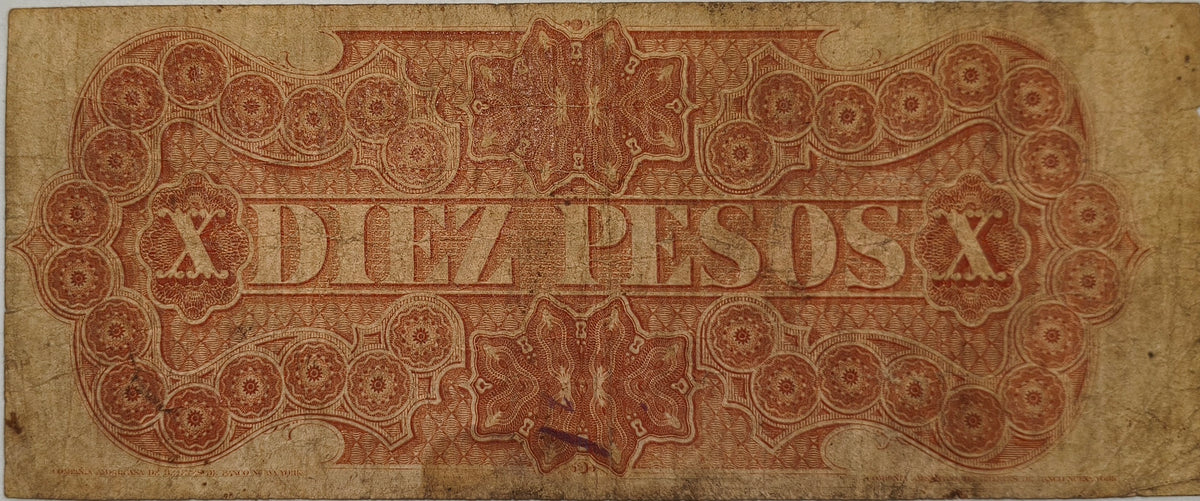 Uruguay - 1867 - 10 Pesos - Serie A - Banco Oriental