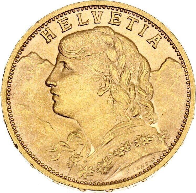 Suiza - 1927 - 20 Francos