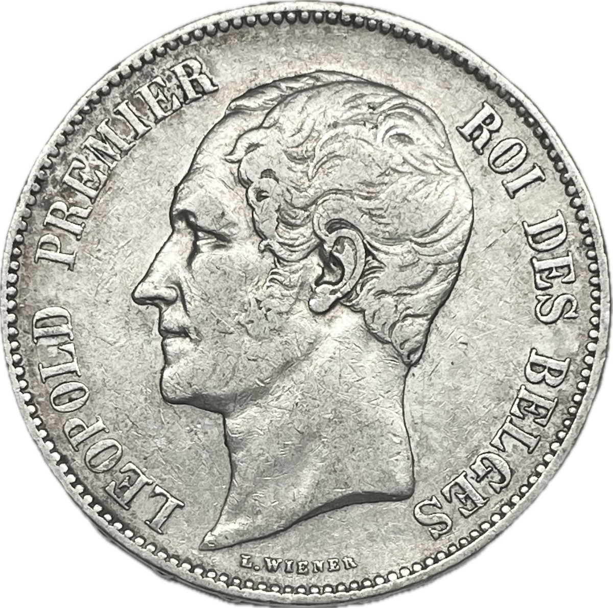 Bélgica - 1851 - 5 Francos
