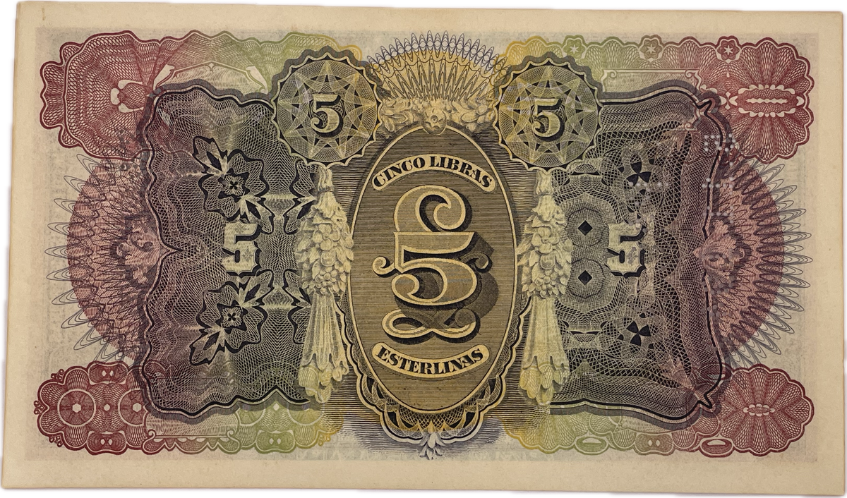 Mozambique - 1934 - 5 Libras - Sin Circular