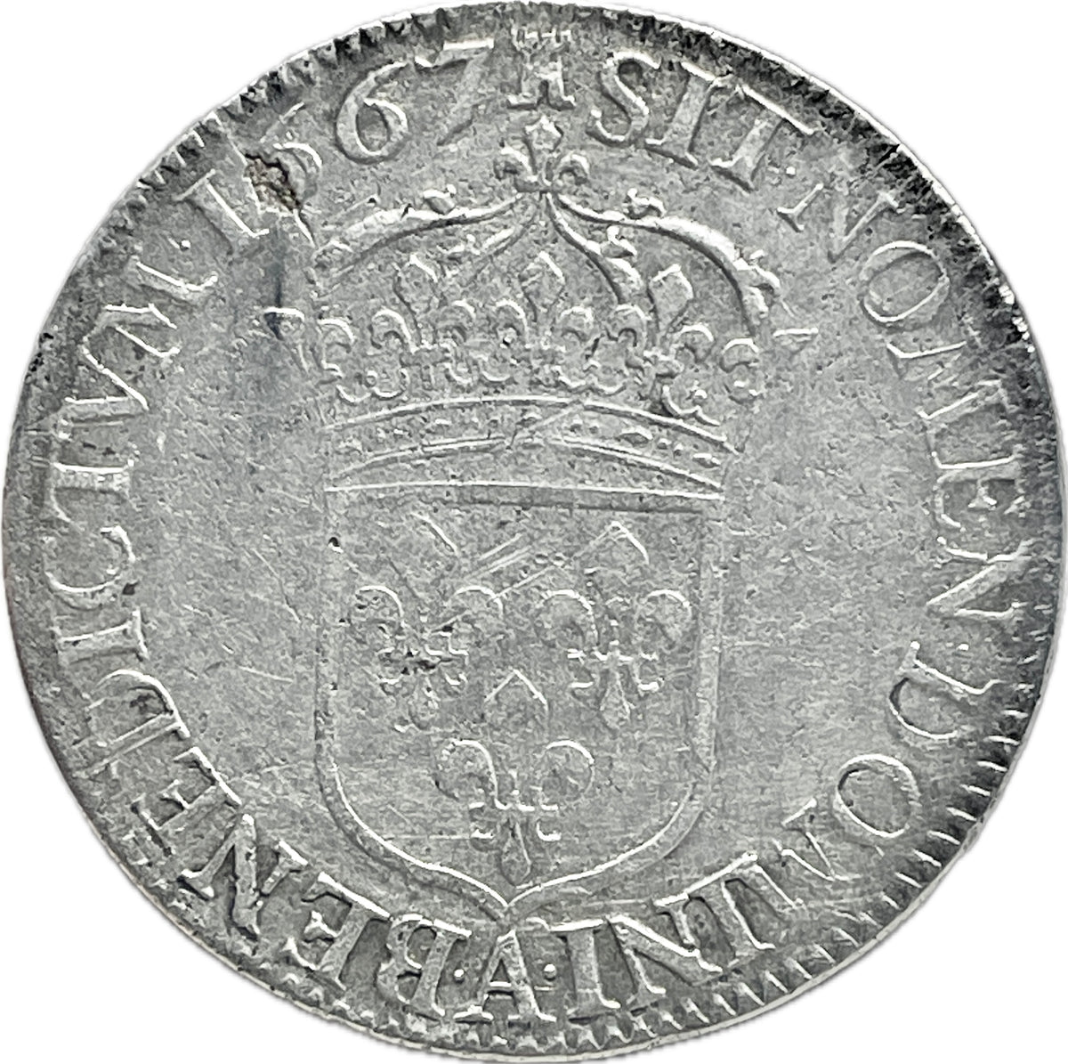 Francia - 1667 - 1/2 Ecu