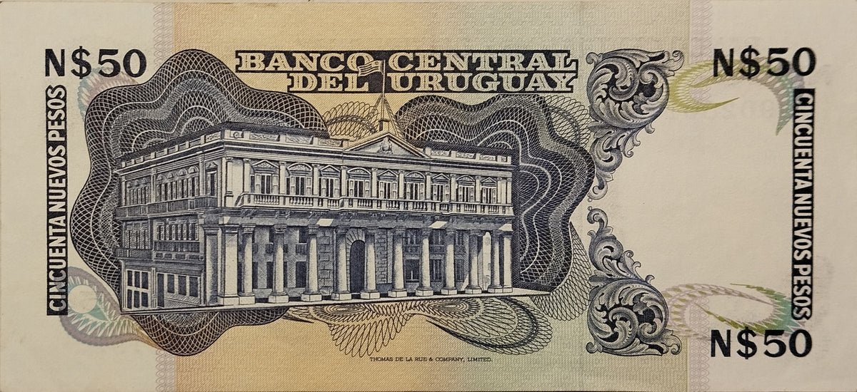 Uruguay - 1989 - N$50 - Serie G Reposición