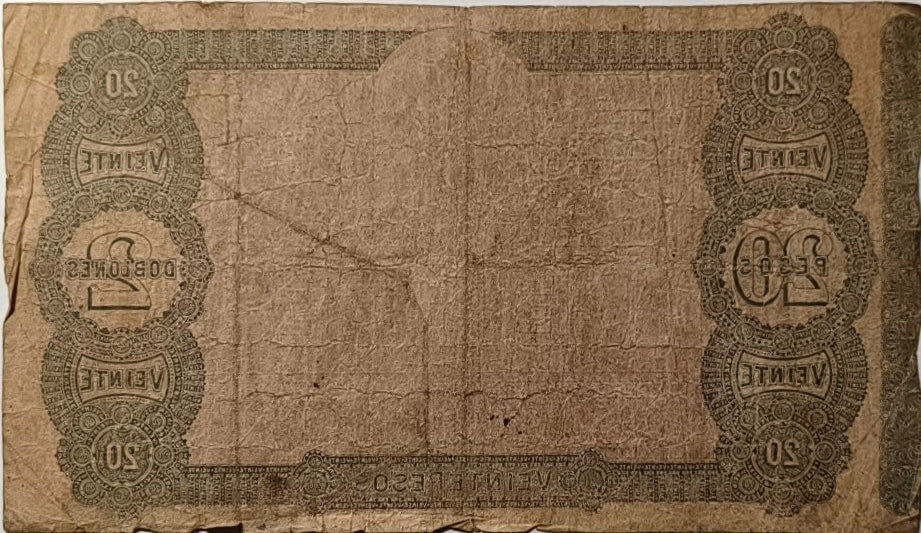 Uruguay - 1871 - 20 Pesos, El Banco Maua & Cia