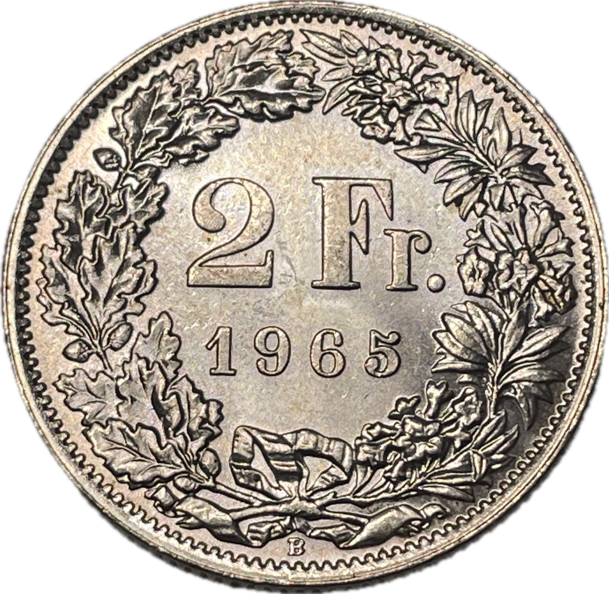 Suiza - 1965 - 2 Francos - Sin Circular