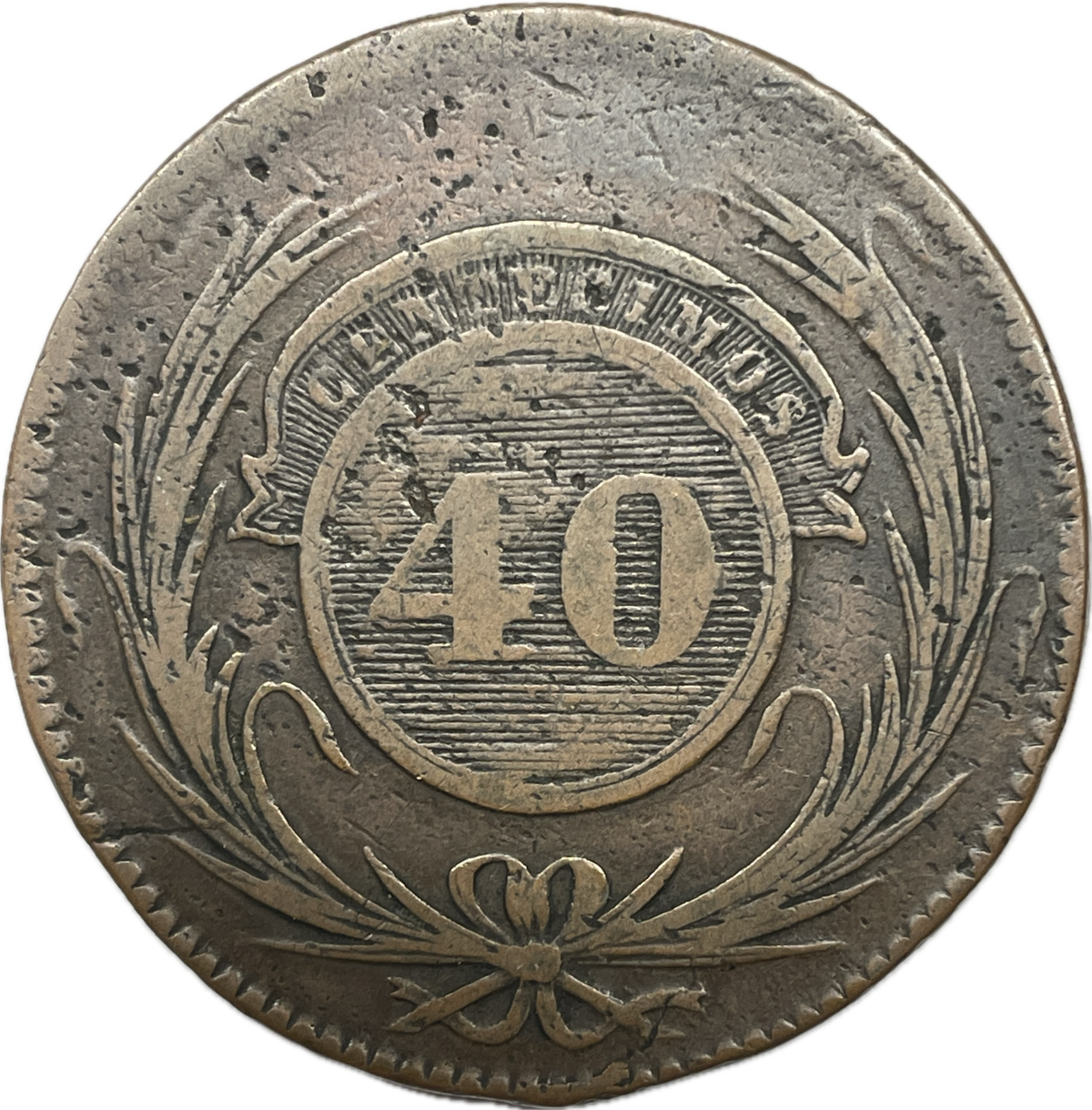Uruguay - 1844 - 40 Centésimos - 6.10.1