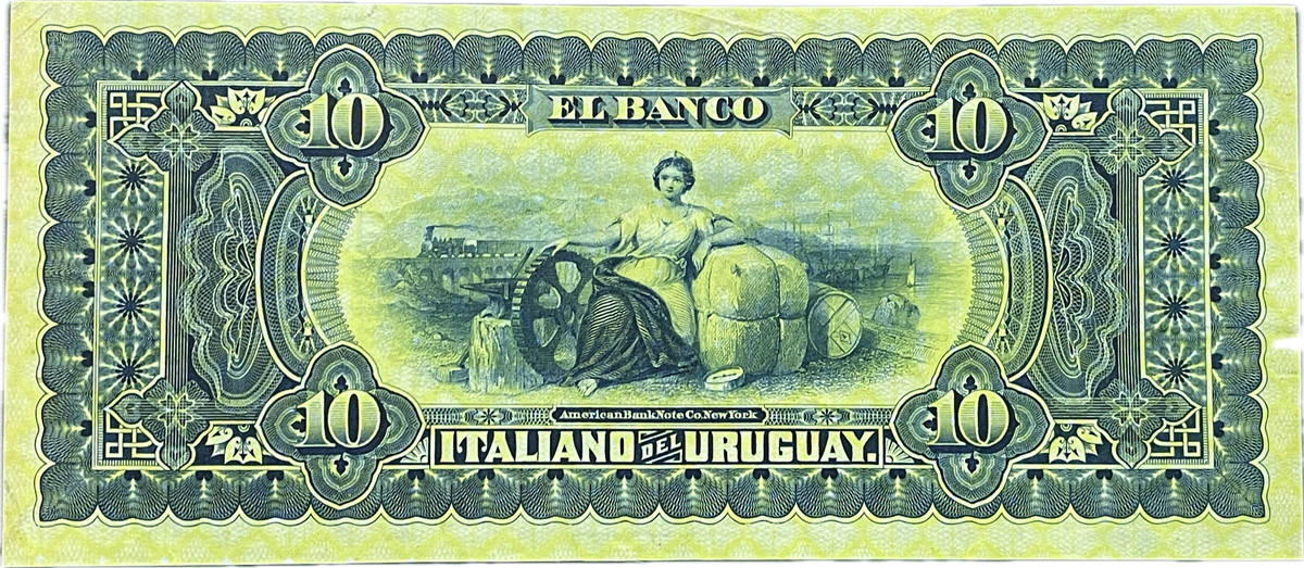 Uruguay - 1887 - 10 Pesos - Banco Italiano del Uruguay