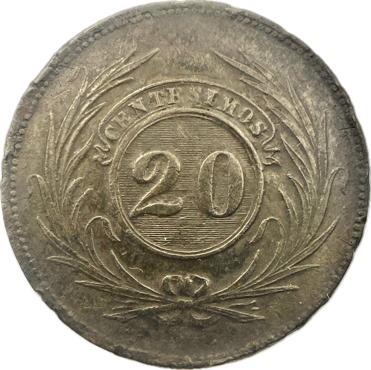 Uruguay - 1840 - 20 Centésimos - 2.1.1
