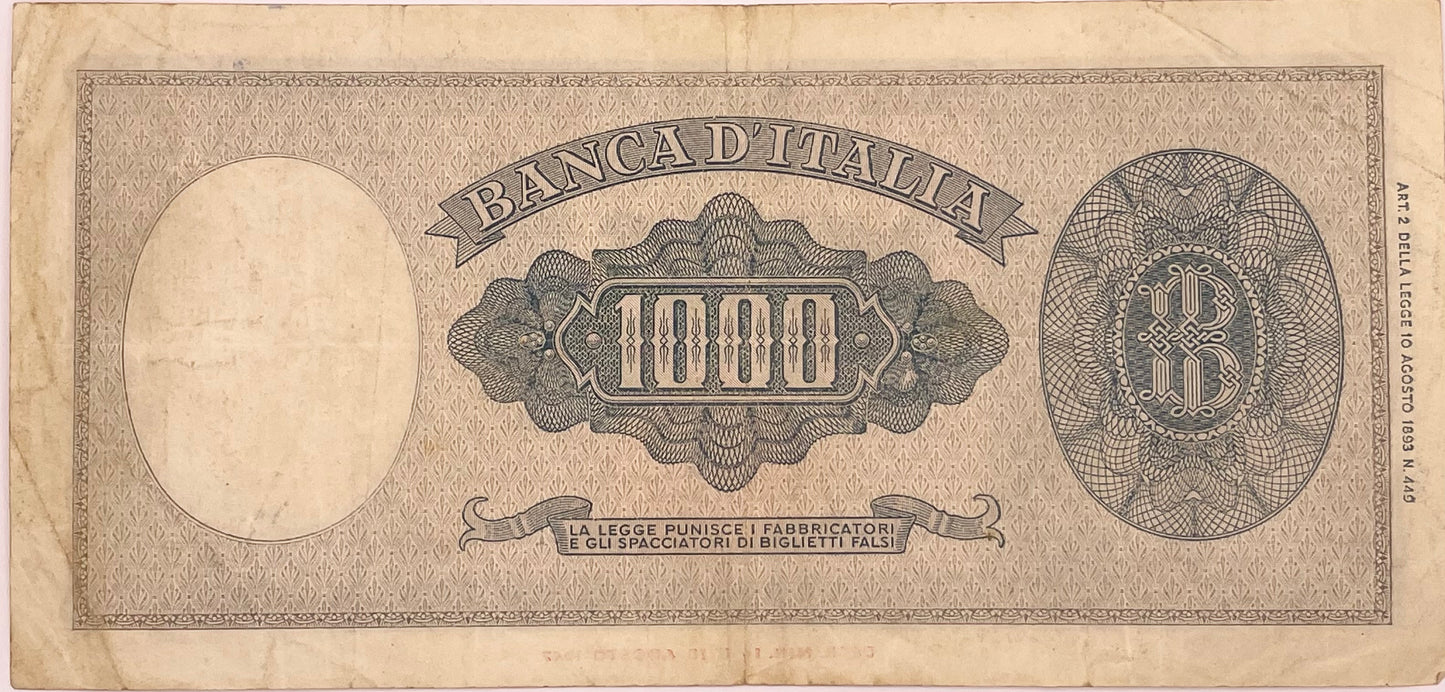 Italia - 1947 - 1000 Liras
