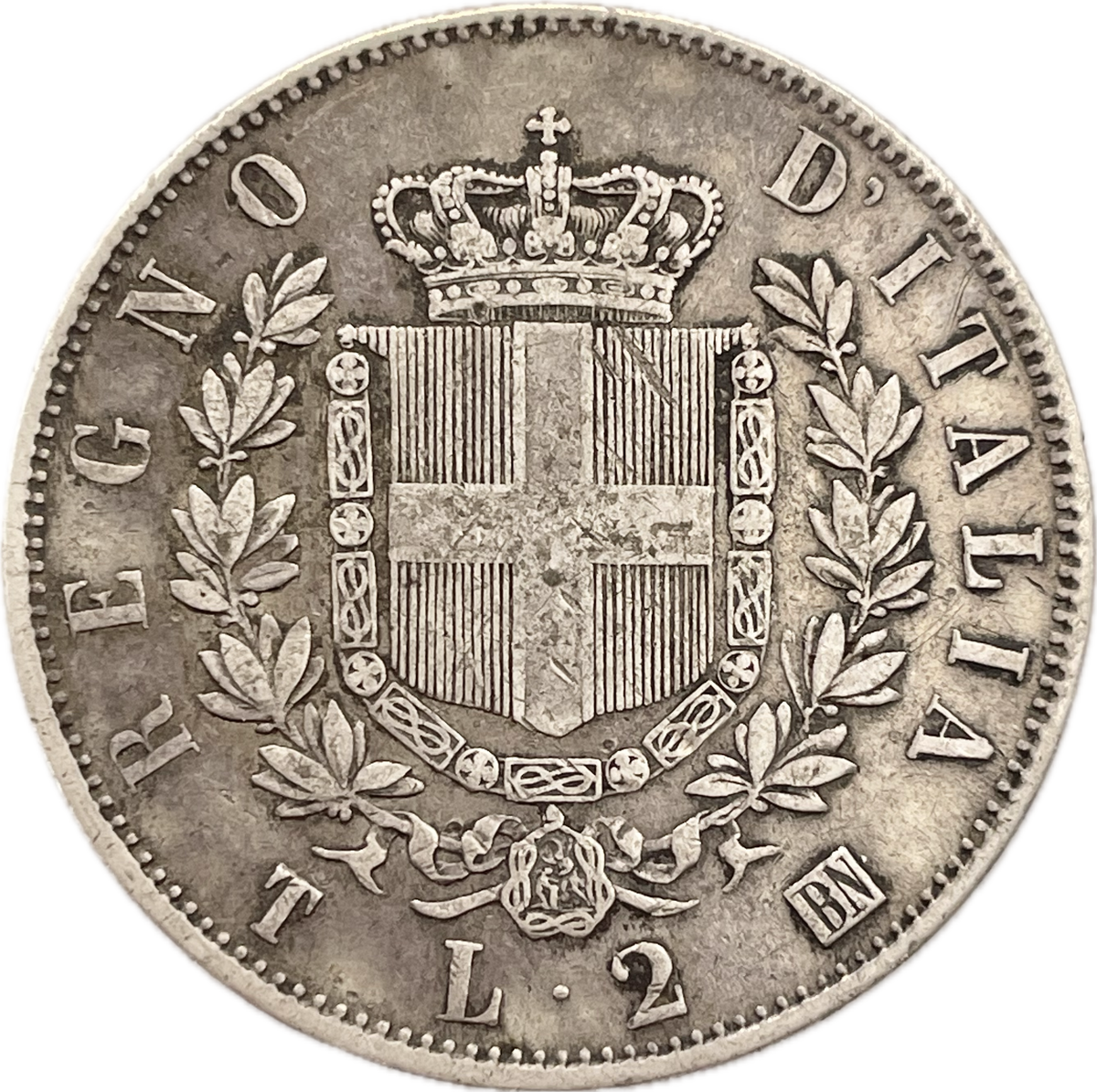 Italia - 1863 - 2 Liras