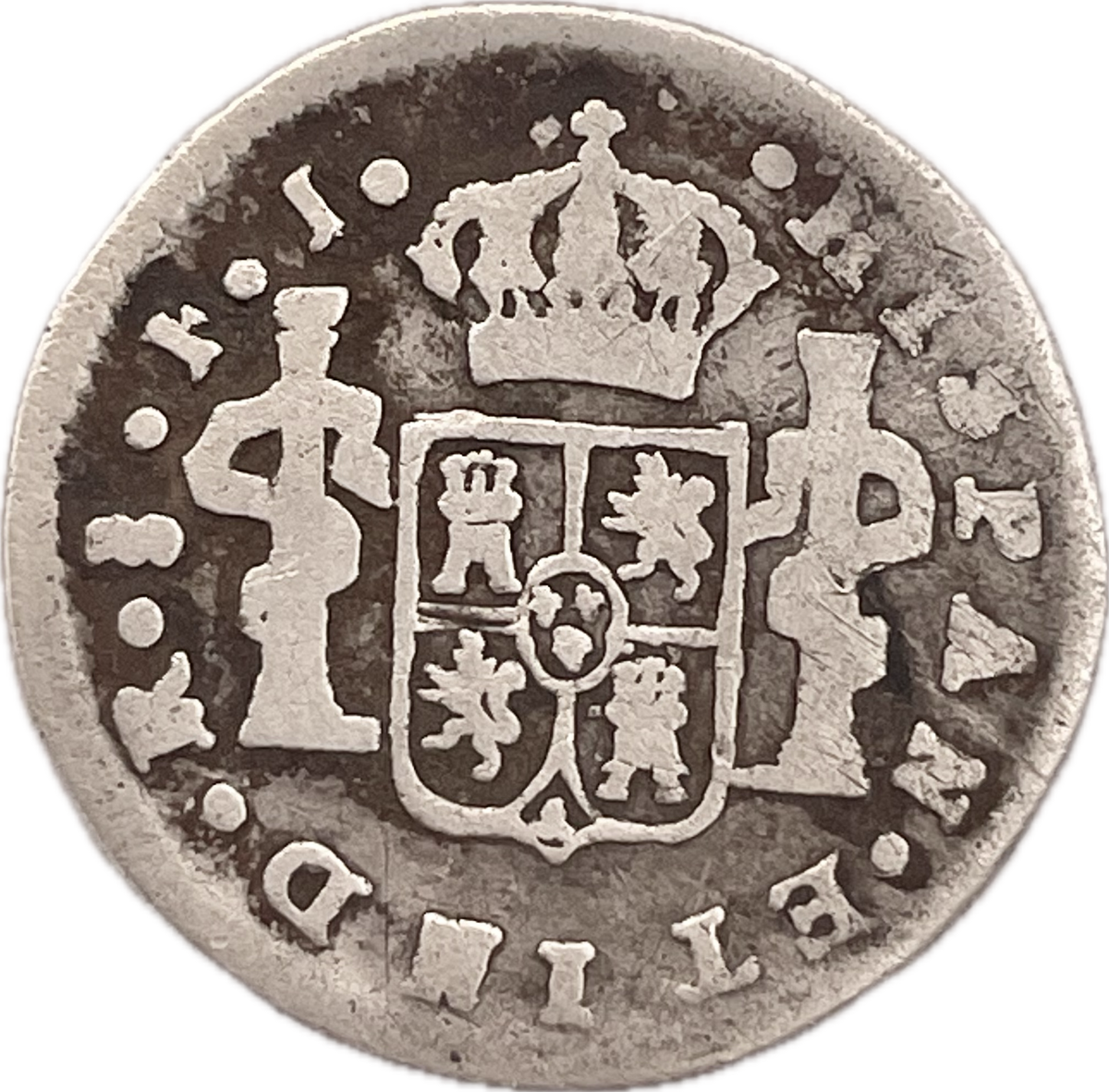 España Colonial - 1803 - Santiago - 1/2 Real