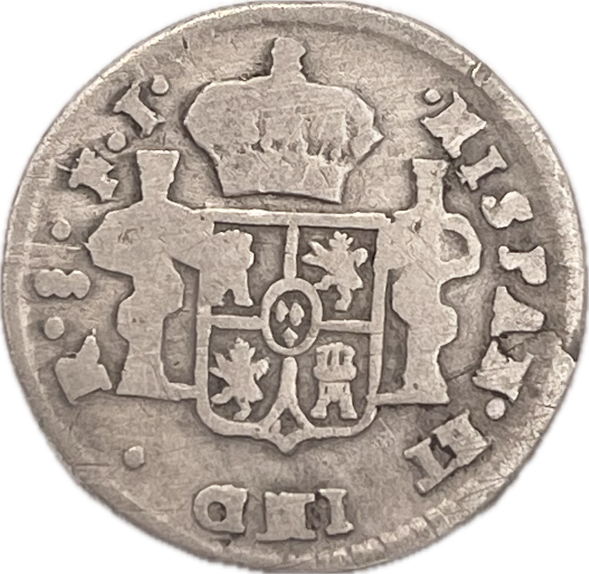España Colonial - 1807 - Santiago - 1/2 Real