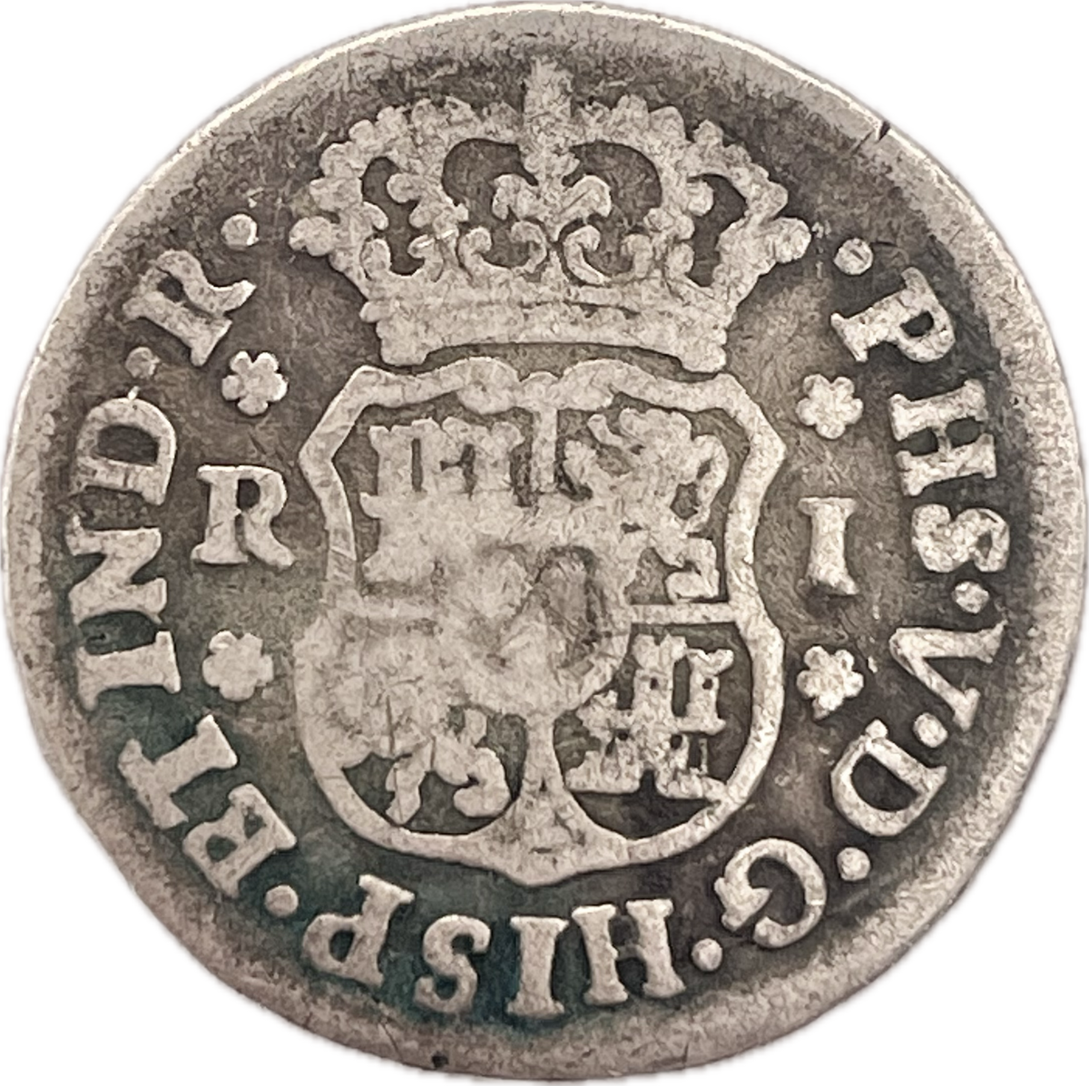 España Colonial - 1745 - México - 1 Real