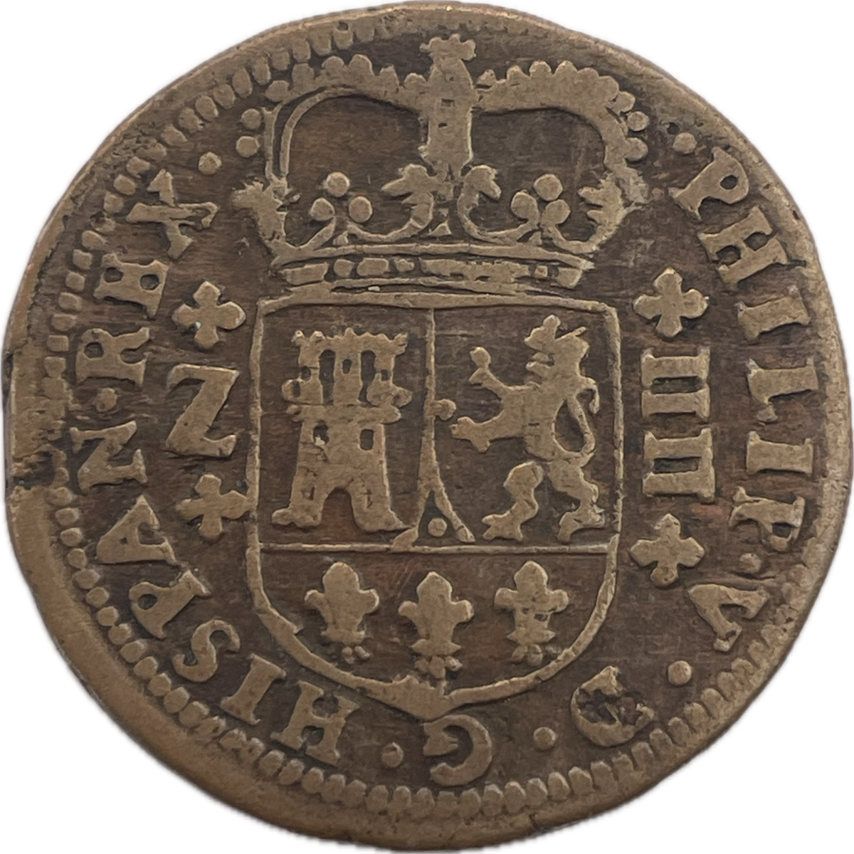 España - 1719 - Zaragoza - 4 Maravedís