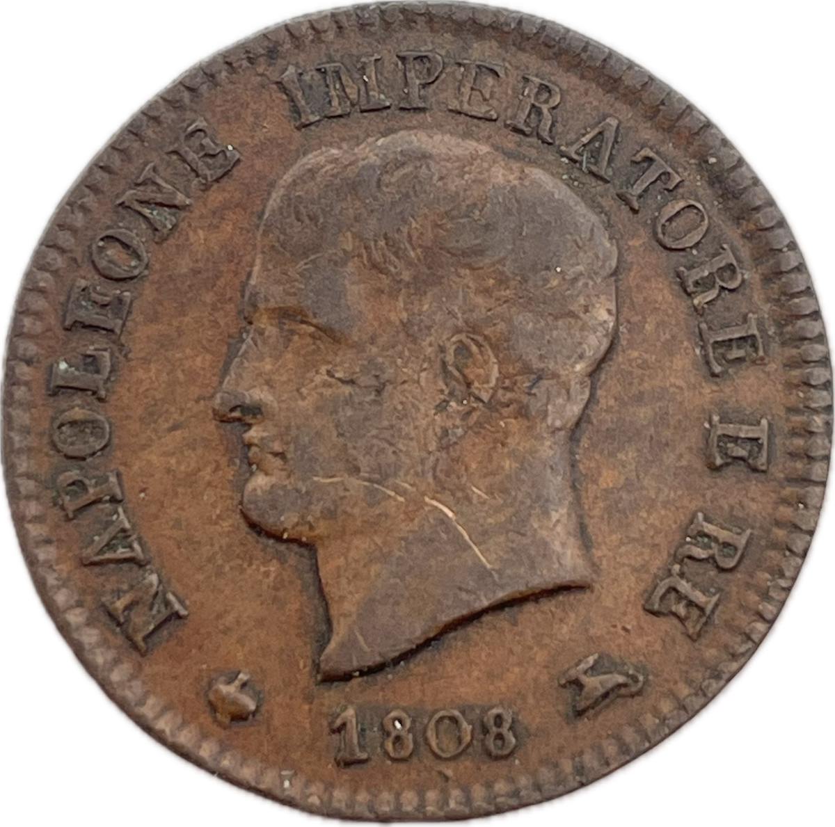 Italia - 1808 - Reino de Napoleón - 1 Centésimo