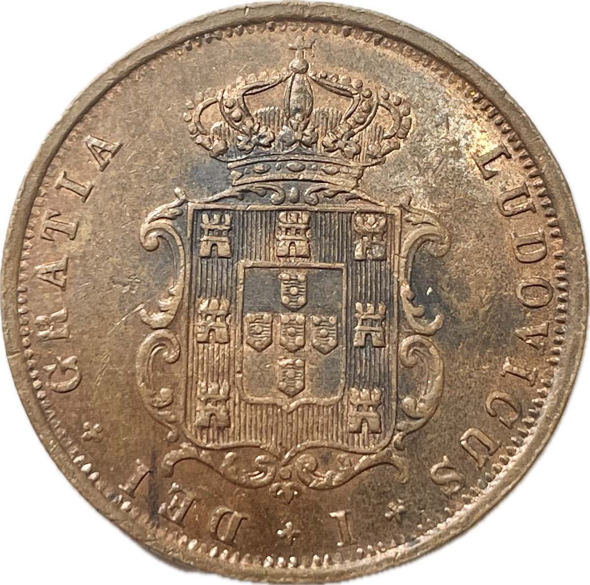 Portugal - 1867 - 5 Reis - Sin Circular