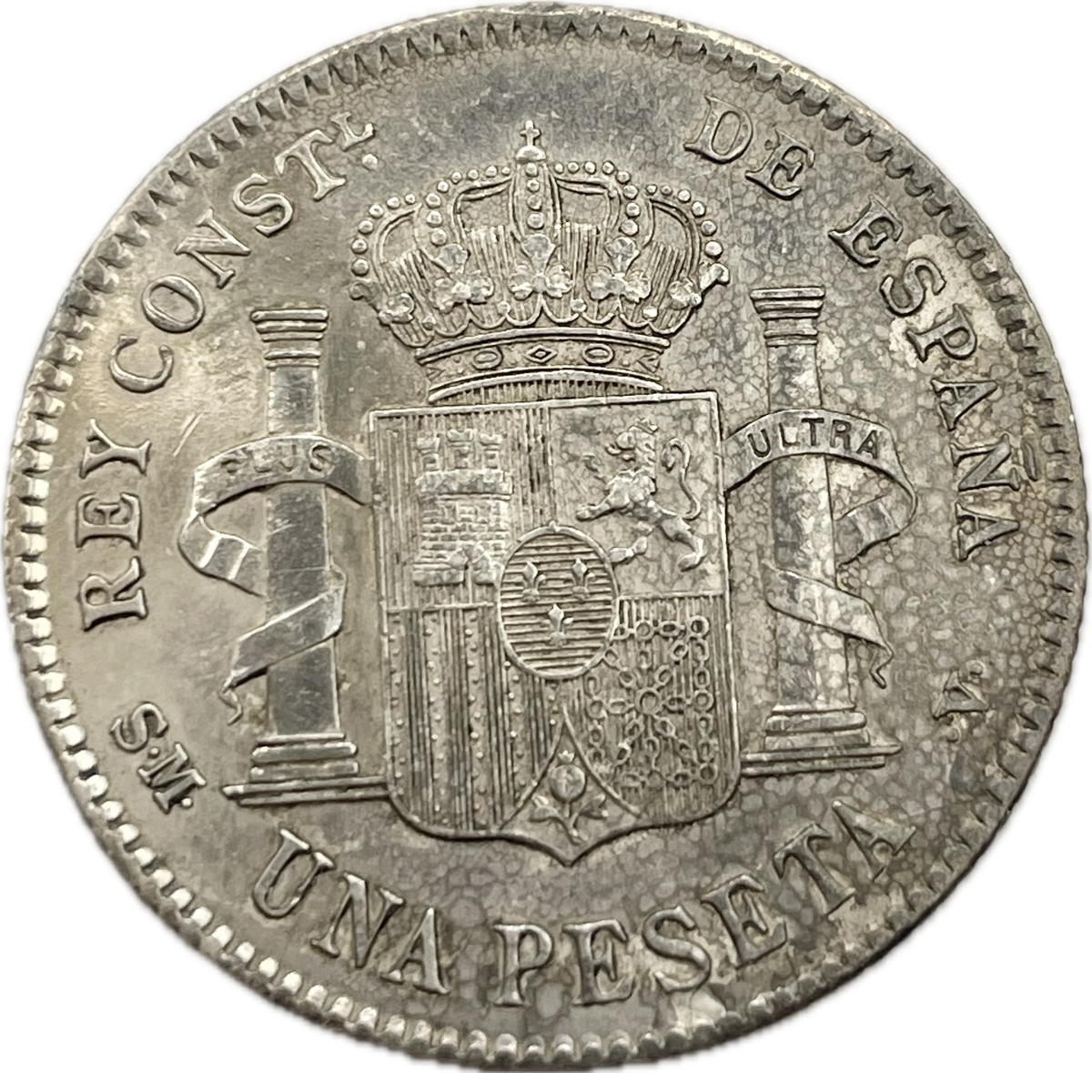 España - 1903 - 1 Peseta - Sin Circular