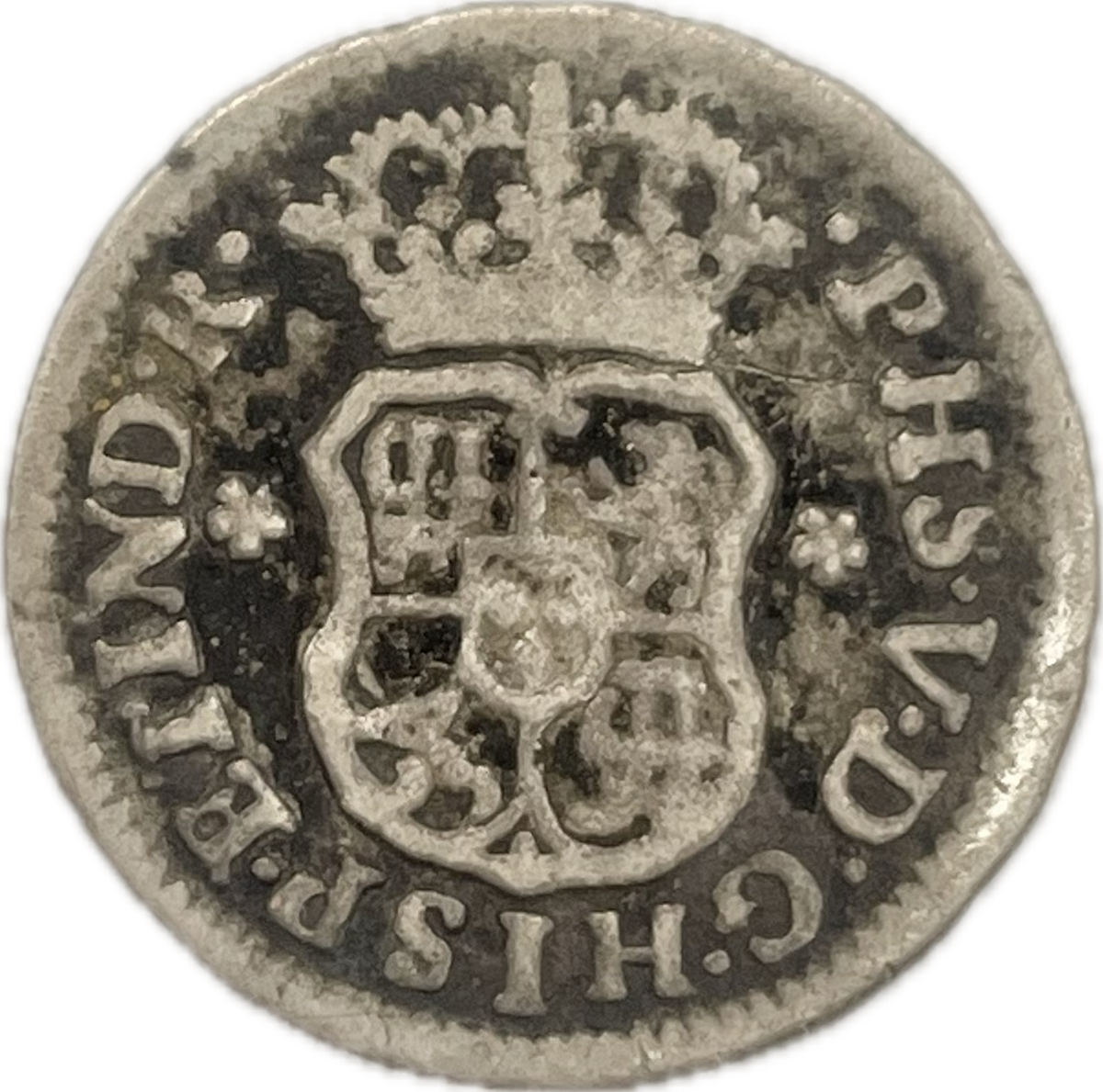 España Colonial - 1745 - México - 1/2 Real
