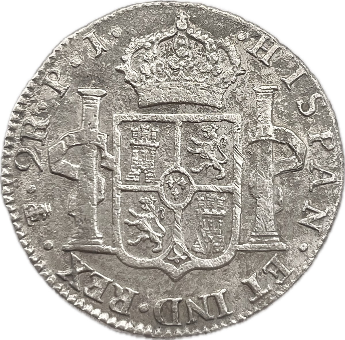España Colonial - 1808 - Potosí - 2 Reales