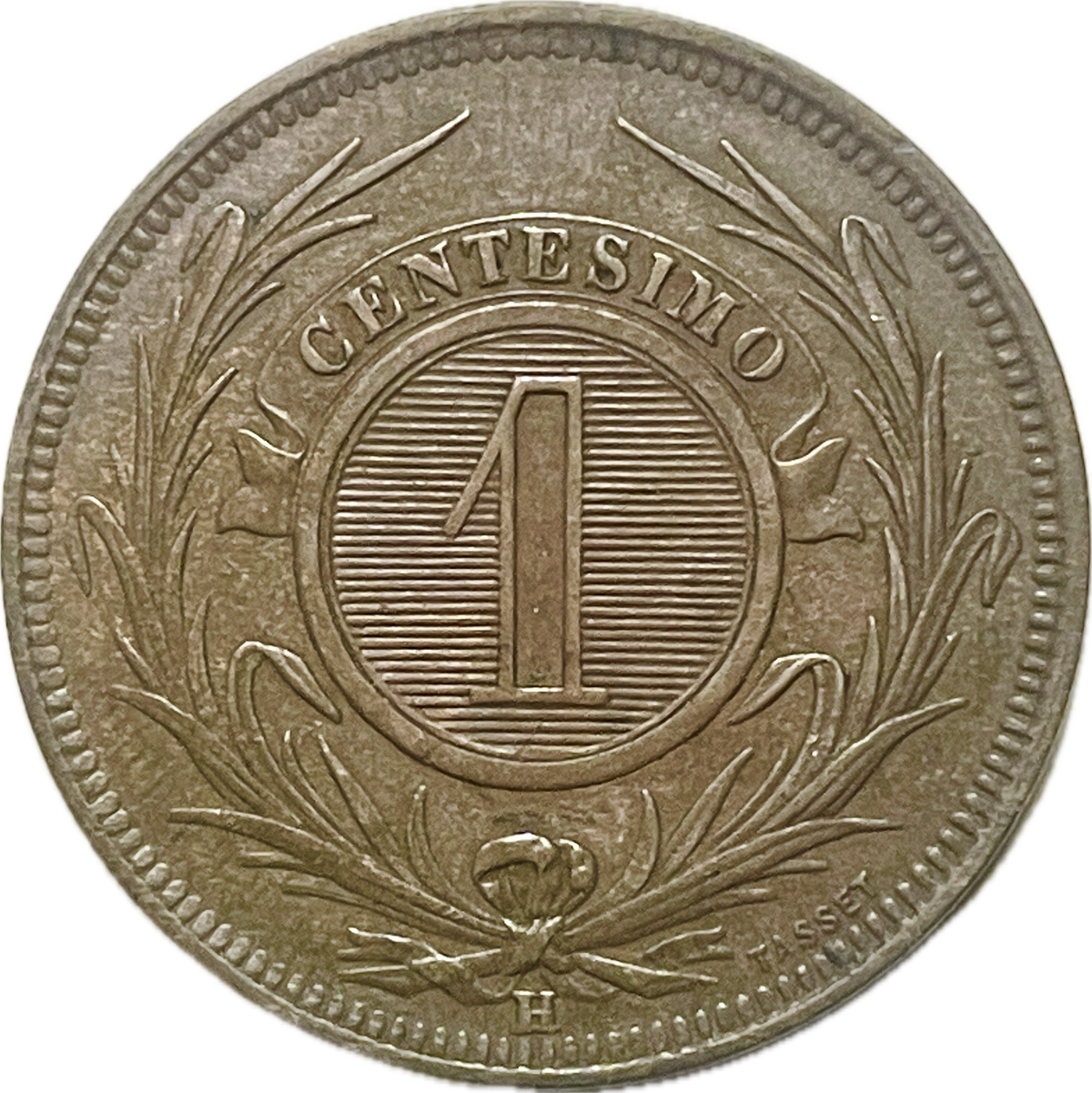 Uruguay - 1869 - 1 Centésimo H - Sin Circular