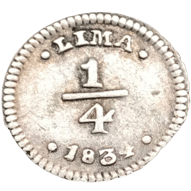 Perú - 1834 - ¼ Real