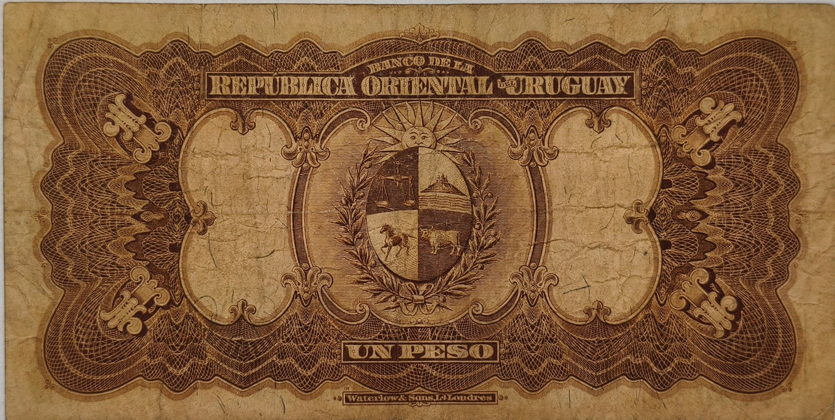 Uruguay - 1914 - 1 Peso - 4.III.14 - Banco de La Republica Oriental del Uruguay