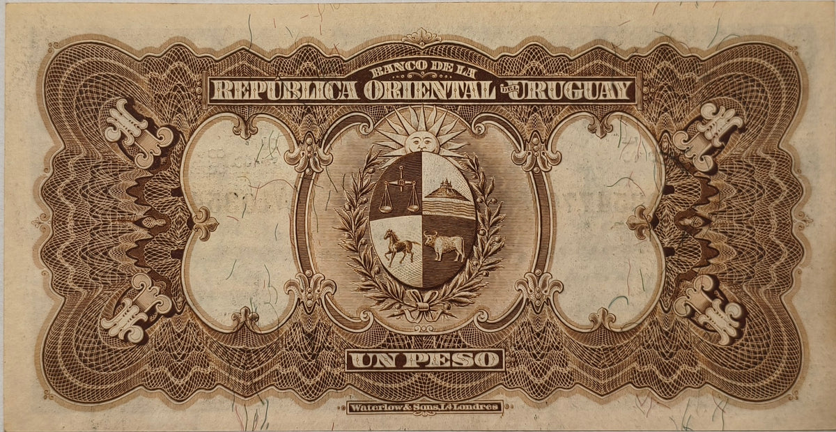 Uruguay - 1914 - 1 Peso - 4.III.6 - Banco de La Republica Oriental del Uruguay - Sin Circular