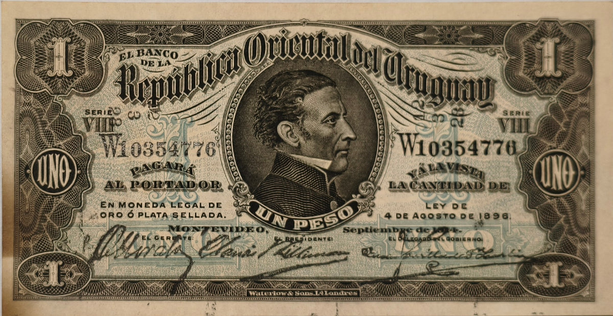 Uruguay - 1914 - 1 Peso - 4.III.6 - Banco de La Republica Oriental del Uruguay - Sin Circular