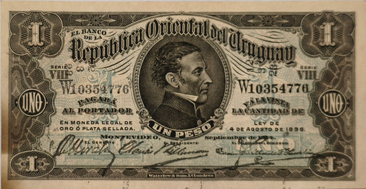 Uruguay - 1914 - 1 Peso - 4.III.6 - Banco de La Republica Oriental del Uruguay - Sin Circular