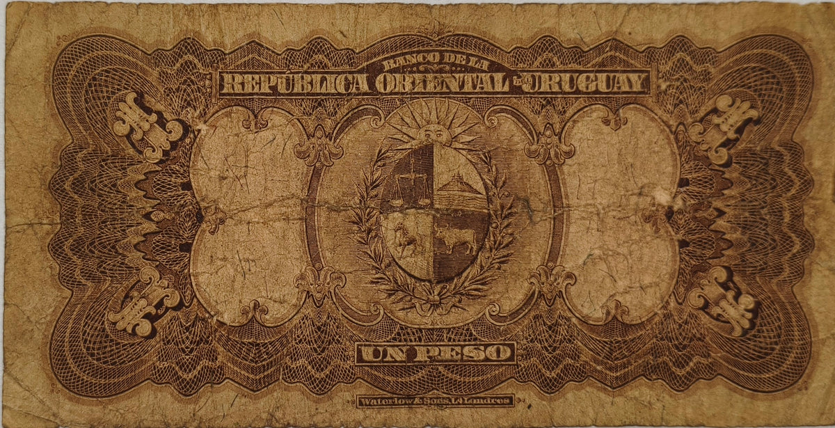 Uruguay - 1914 - 1 Peso - 4.III.6 - Banco de La Republica Oriental del Uruguay
