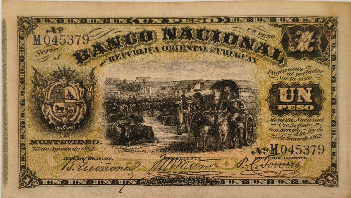 Uruguay - 1887 - 1 Peso - Banco Nacional