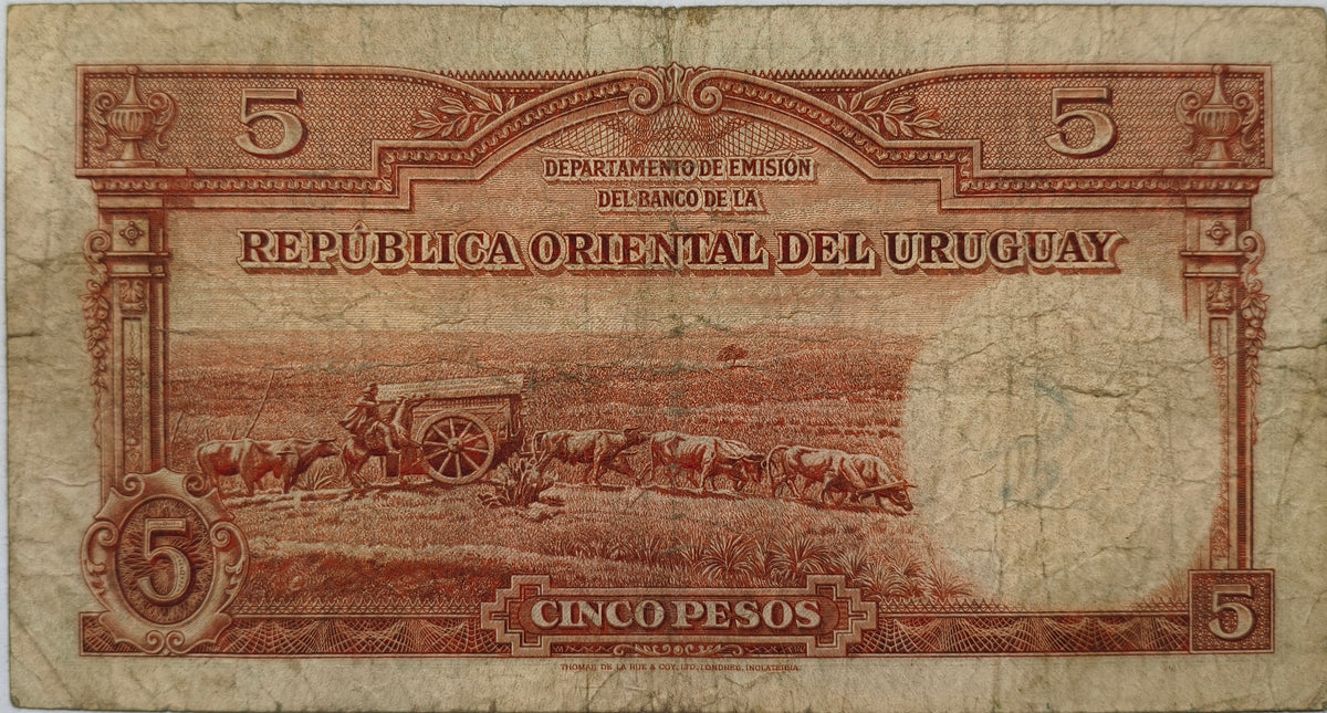 Uruguay - 1935 - 5 Pesos - 9.IV.8