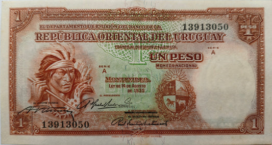 Uruguay - 1935 - 1 Peso - 9.III.8