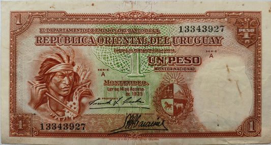 Uruguay - 1935 - 1 Peso - 9.III.7
