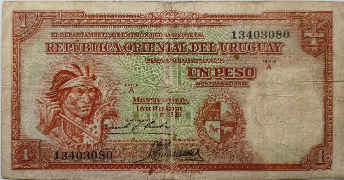 Uruguay - 1935 - 1 Peso - 9.III.7