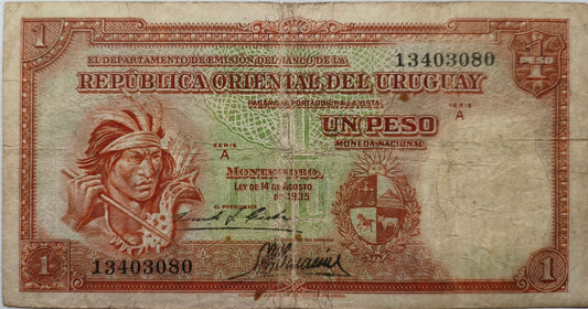 Uruguay - 1935 - 1 Peso - 9.III.7