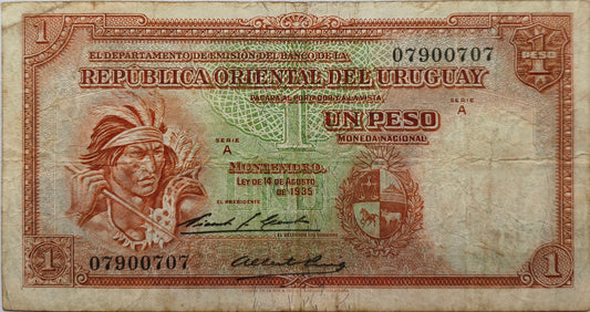 Uruguay - 1935 - 1 Peso - 9.III.6