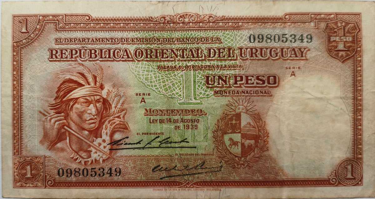 Uruguay - 1935 - 1 Peso - 9.III.6