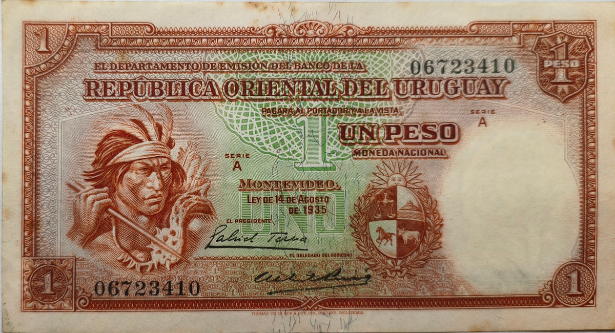 Uruguay - 1935 - 1 Peso - 9.III.2