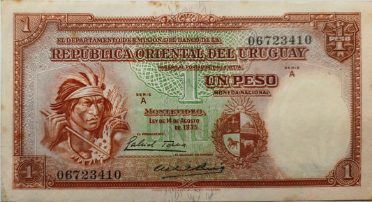 Uruguay - 1935 - 1 Peso - 9.III.2