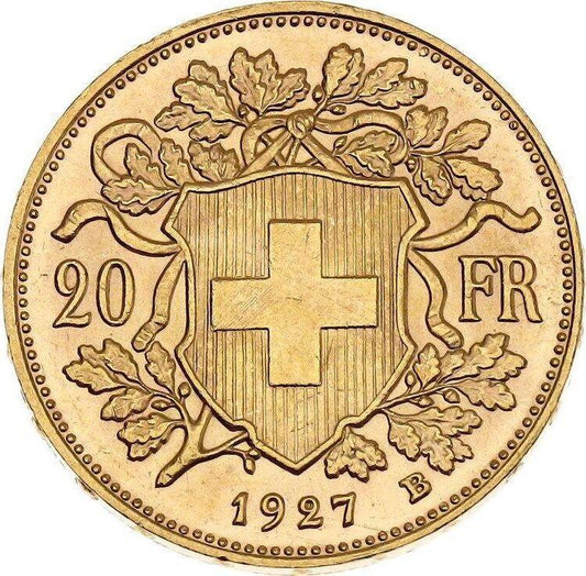 Suiza - 1927 - 20 Francos