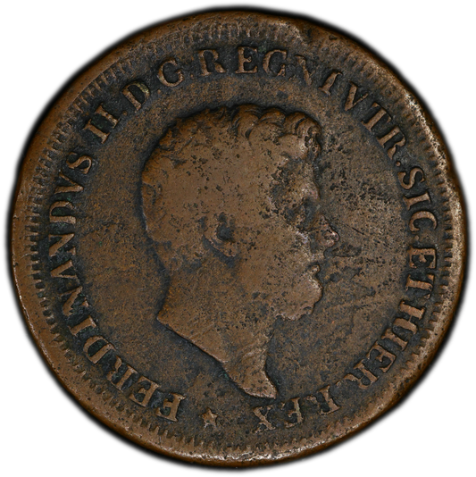 Italia - 1851 - Napoles y Sicilia - 3 Tornesi - Certificada