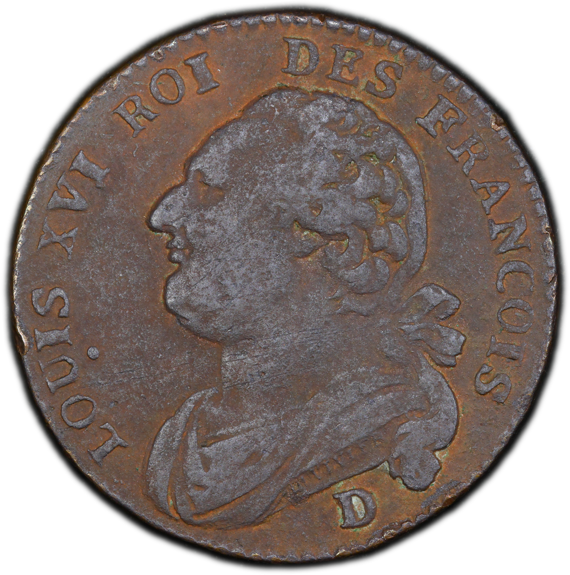 Francia - 1791 -  12 Deniers - Certificada