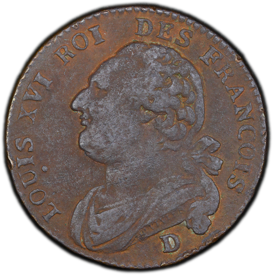 Francia - 1791 -  12 Deniers - Certificada