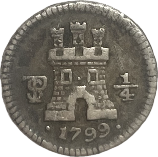 España Colonial - 1799 - Potosí - 1/4 Real