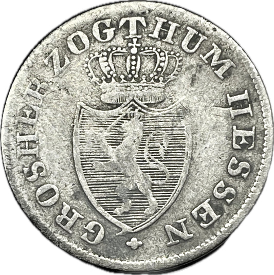 Alemania - 1828 - Hesse-Darmstadt - 6 Kreuzer