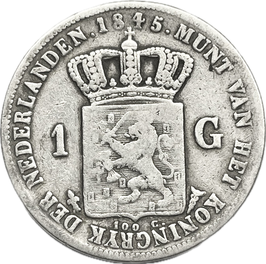 Países Bajos - 1845 - 1 Gulden