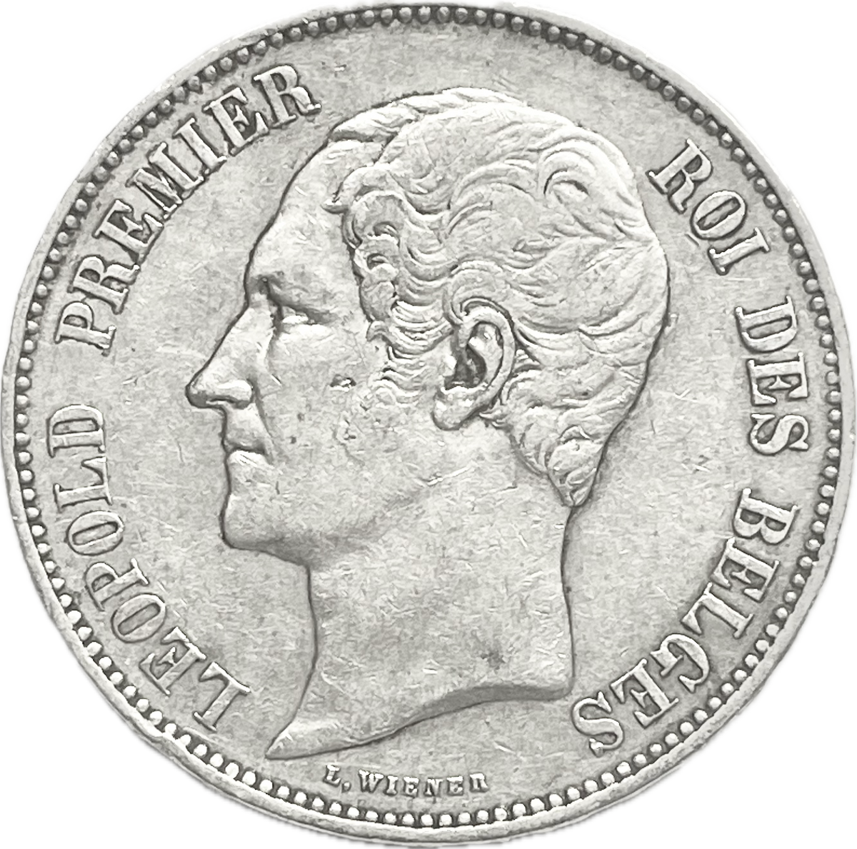 Bélgica - 1850 - 5 Francos